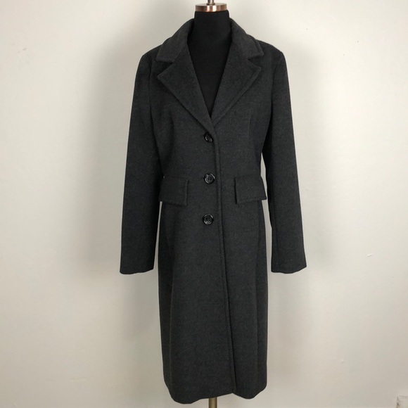 BCBGMaxAzria Jackets & Blazers - BCBGMaxAzria Gray Wool Trench Coat